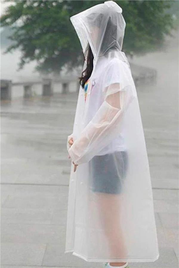 Marlux Kadın Erkek Yağmurluk Kapüşonlu Çıtçıtlı Eva Beyaz Yağmurluk M21mrc881r02 M21MRC881